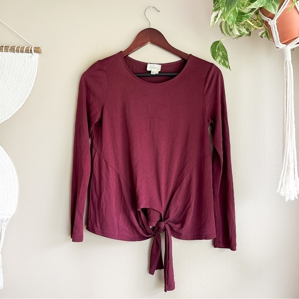 Anthropologie Deletta Tie Front Long Sleeve